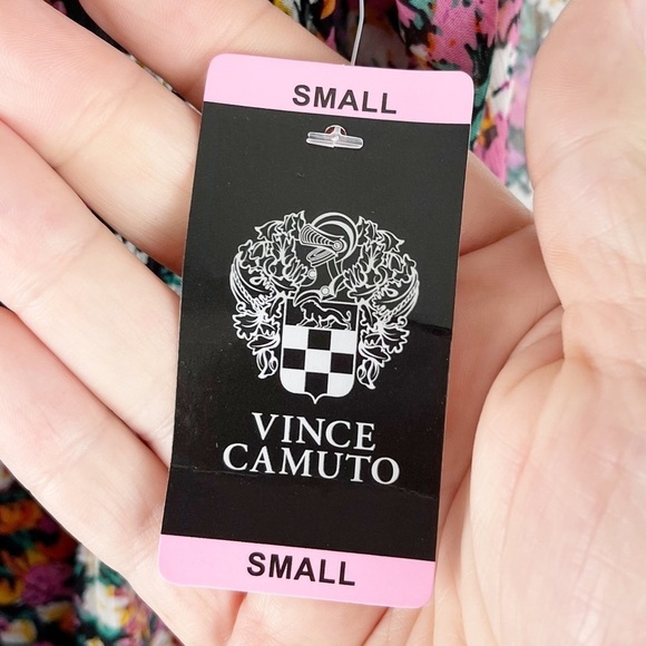 VINCE CAMUTO Ladies Multicolored Three Tier Black Mini Dress Size Small - Picture 7 of 13